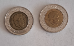 2 pieces 100 HUF 2002 Kossuth bimetallic commemorative coin (2)