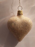 Glass Christmas tree decoration modern heart glass decoration