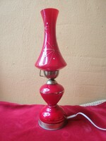 Vintage modern red bedside lamp