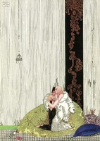 Northern folktale art nouveau illustration reprint print 1914 kay nielsen the prince in the white bear's skin