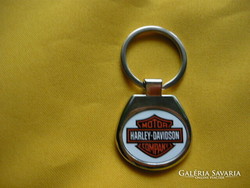 Harley-Davidson oval metal keychain