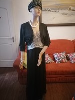More beautiful than me plus size elegant casual delicate black silver boutique dress with bolero 46 48 115mel