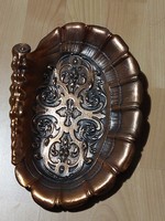 Szecessziós bronz falikép vagy asztalközép