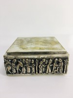 Silver plated tevan margit craftsman gift box, jewelry holder - 50227