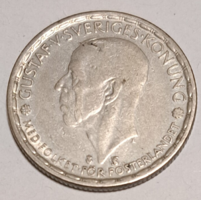Svédország ezüst 1 korona. 1949. V. Gusztáv király ( 1908 - 1950)  (G/11)