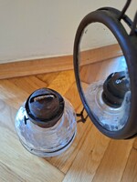Old mirrored kerosene lamp