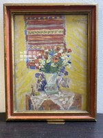 István Csergősz: bouquet of flowers (1935)