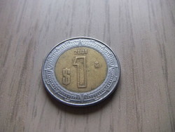 1 Peso 2001 Mexico