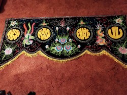 Oriental embroidered tapestry