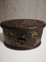 Printed pattern, wooden jewelry holder, 14*8*8.5 cm
