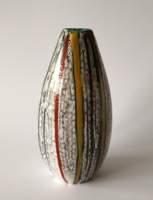 Retro industrial artist ceramic vase 1960s - 70s (damaged)