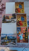 Hentschel Antal karácsonyi képeslapok postatiszta kinyitható