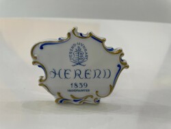 Herend porcelain brand sign company sign
