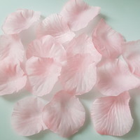 100db-os textil virágszirom, rózsaszirom, szirom csomagok BABARÓZSASZÍN színben