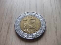 5 Pesos 1997 Mexico