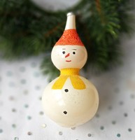 Retro Christmas tree ornament snowman 11cm