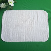 New, custom-made, plain white cotton kitchen towel, tea towel