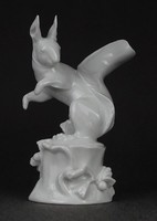 1O702 old meissen porcelain squirrel 14 cm