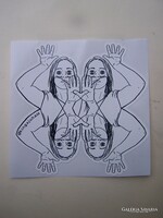 Juhász Kinga: Restruktúra - művész matrica  10,2 x 1,2 cm