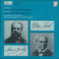 Dvořák-Franck,Quartetto Italiano -Grumiaux - Op. 96 "American" - Sonata For Violin And Piano (LP)
