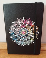 New! Diary notebook with chakra colors, mandala decoration, hand painted size A5