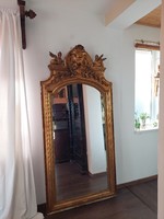 Hatalmas szárnyas szfinx díszítésű korabeli tükör 1890 es évekből 216 cm.x 104 cm