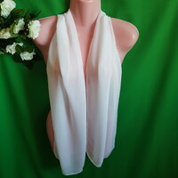 New, custom-made snow-white muslin scarf, shawl, shawl, stole - 35cm x 190cm
