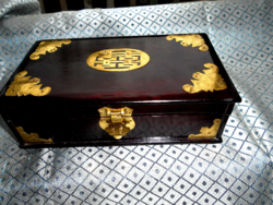 Eastern jewelry box - with copper studs and decoration