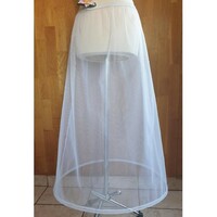 New, custom-made white 1-ring petticoat, tire, step reliever - over 100cm