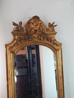 Huge winged sphinx decorated Corabel mirror from the 1890s 216 cm.X 104 cm