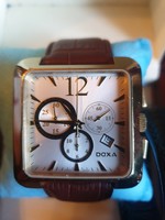 DOXA kocka nagyméretű férfi elemes óra eladó!