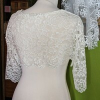 Wedding bolero31b - ecru bridal short sleeve lace bolero 3xl-4xl