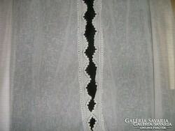Beautiful vintage hand crocheted lace curtain