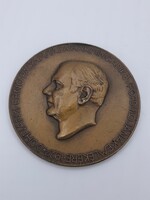 Dohnyányi Ernő bronz plakett, 6,5 cm