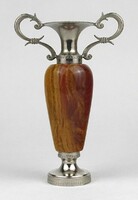 1Q001 yellow marble decorative metal vase decorative vase 14 cm