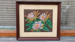 Glazed wooden picture frame, internal size 28x32 cm