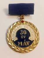 Máv 30-year service commemorative medal