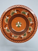 Karcagi large ceramic wall bowl, 33 cm.