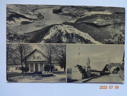 Régi postatiszta képeslap: Visegrád, 1958