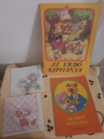 The Captain of the Forest story book, activity booklet and 2 story napkins Pannonia Film Company 1988