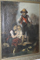 Antique painting in a nice frame 907