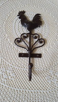 Decorative metal hanger with a hook