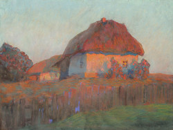 With Svetansky mark (Cyrillic): house in the setting sun