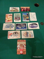 11 Card calendars from 77 to 82