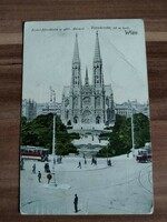 Bécs, Wien, Votivkirche, 99 méter magas, 1907-ből