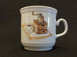 Cseh porcelán Thun kakaós bögre, kávédaráló