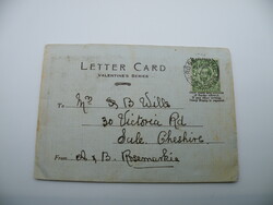 Uk0046 1912 England envelope letter with images stamp seal
