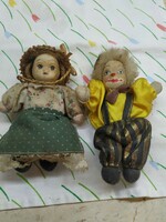 Antique porcelain doll, clown for sale! 13 Cm.