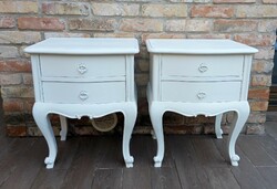 Pair of Provence neo-baroque nightstands