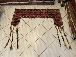 Antik Türkmén Tekke Ajtó vagy Ablak dísz fali szőnyeg 150x135